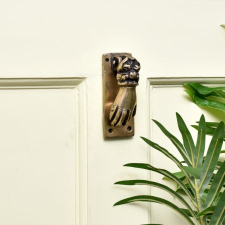 Brass Hand Shaped Door Knocker