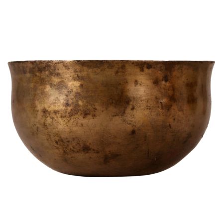 Plain Round Vintage Brass Holy Bowl