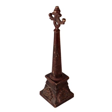 Vintage Brass Decorated Art Pillar Stand