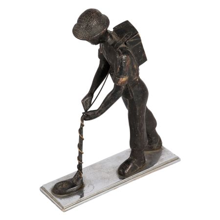 English Art Vintage Brass Soldier