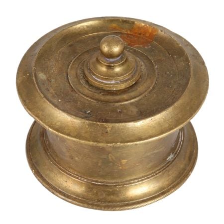 Handmade Brass Vintage Ink Pot