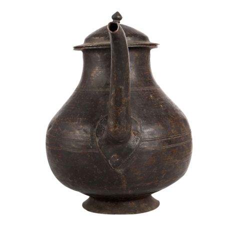 Brass Vintage Himalayan Art Kettle with Spout