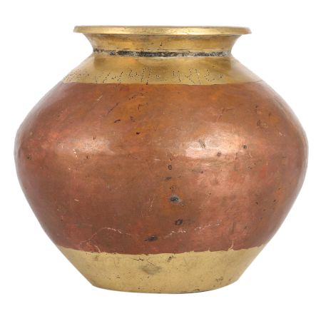 Indian Brass Ganga Jamuna Holy Water Pot
