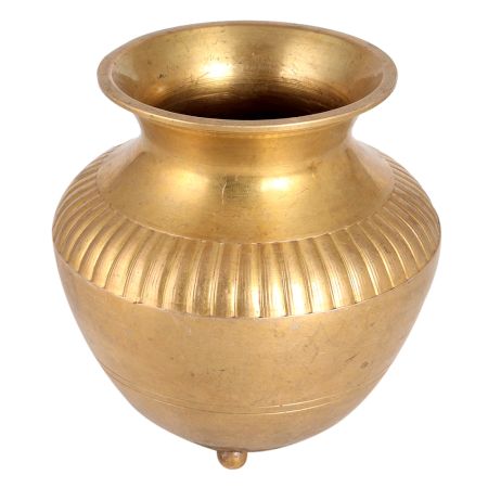 Golden Brass Gangajal Water Pot