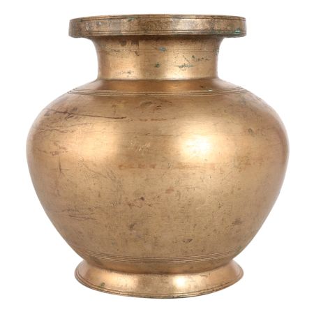 Vintage Heavy Brass Gangajal Water Pot