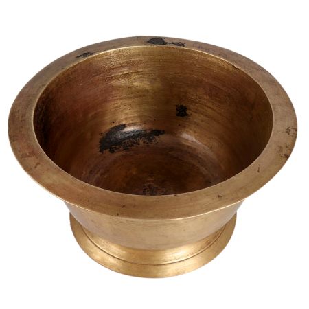 Brass Vintage Pot with Stand for Planting
