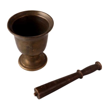 Indian Traditional Urn Shaped Mortar and Pestle