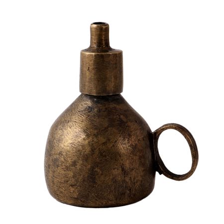 Brass Kerosene Showpiece Lamp In Dark Finish