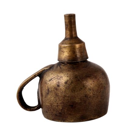 Vintage Lamp Made Of Brass With Single Wick