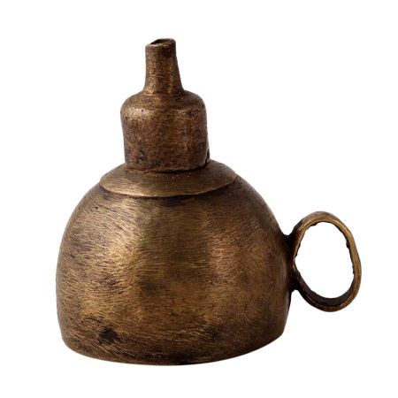 Elegant Brown Finish Kerosene Oil Lamp