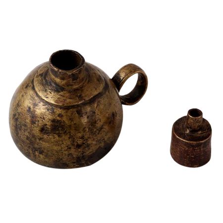 Handmade Brown Coated Kerosene Lamp