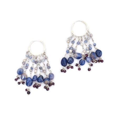 Adorable Blue Stone Earrings in 92.5 Sterling Silver
