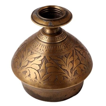 Vintage Brass Hookah Base for Home Decor