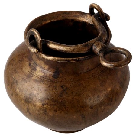 Indian Brass Water Pot in Antique Finish
