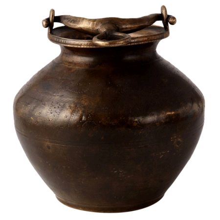 Indian Handmade Water Pot in Antique Finish