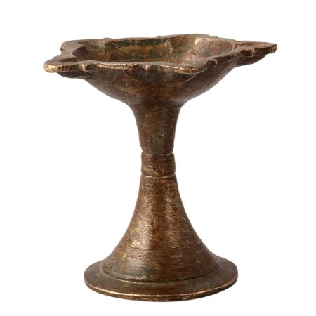 Brass Diwali Light Lamp Or 5 Wick  Oil Lamp