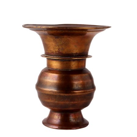 Hammered Brass Plant Pot or Phooldan