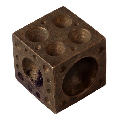 Old Brass Mould Making Jewellery In Black Finish