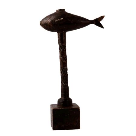 Brass Fish Candle Stand in Tribal Art