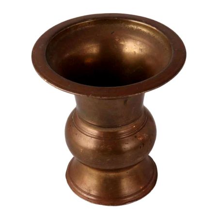 Vintage Brass Flower Pot in South Indian Art