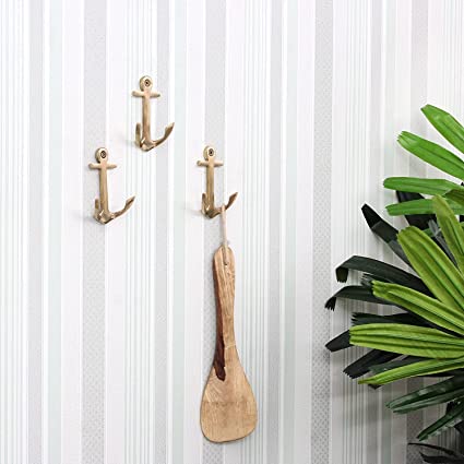 3 Pieces Vintage Anchor Decorative Wall Hooks
