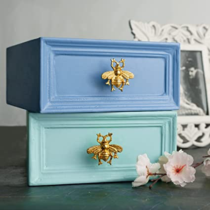 2 Piece Golden Bee Aluminium Drawer Knob