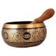 Handcrafted Large Tibetan Singing Bowl with Wooden Stick