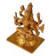 Brass Handmade Sitting Goddess Durga with Eight Arms