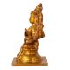 Brass Handmade Sitting Goddess Durga with Eight Arms