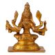 Brass Handmade Sitting Goddess Durga with Eight Arms