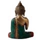 Brass Lord Buddha Statue in Colourful Stone Work