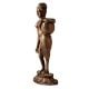 Brass Statue of Standing Lady in Half Plate