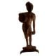 Brass Statue of Standing Lady in Half Plate