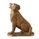 Brass Dog or Shvaana Statue in Antique Finish