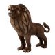 Handmade Brass Statue of Roaring Lion