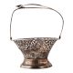 Cutwork Jali Flower Basket With Handle