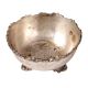Brass Bowl With Legs In Nickel Finish