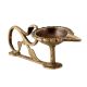 Brass Aarti Lamp or Diya with Cobra Handle