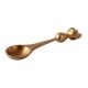 Brass Spoon With Hen Finial Used In Pooja
