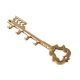 Key Wall Hanger In Golden Brass