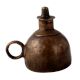 Dark Brown Coated Brass Oil Lamp
