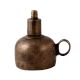 Vintage Kerosene Lamp in Brown Coating
