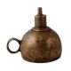 Brown Coated Kerosene Lamp in Antique Finish
