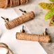 Rattan Drawer Pulls - Rattan Handles - Wooden Cabinet Handles - Boho Handles- Wood Drawer Pulls - Natural Rattan Pulls - Wood Handle - Door Handles - 3.8 Inches Center to Center Drawer Pulls | 2 set