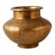 Unique and Decorative Vintage Brass Carved pot