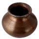Elegant Brown Brass Water Pot for Home Decoration