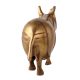 Standing Brass Rhino Statue