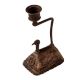 Handmade Brass Duck Candle Stand in Folk Art