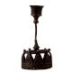 Brass Crown Candle Stand in Folk Art for Decor