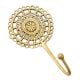 Brass French Cutwork Round Single Brass Hook